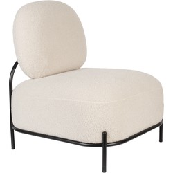 ANLI STYLE Lounge Chair Polly Teddy Ivory