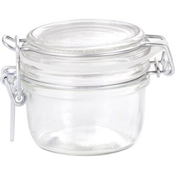 3 Luchtdichte potten transparant glas 125 ml - Weckpotten