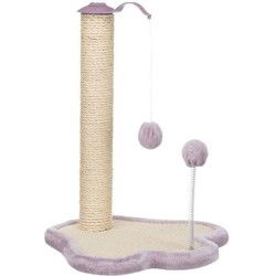 TRIXIE Junior krabpaal - Met paal - 50 cm - Naturel en mauve
