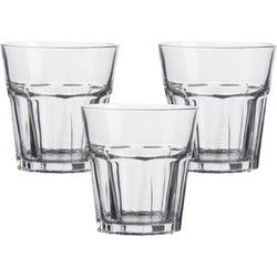 Urban Living Waterglazen Vegas - transparant glas - 3x - 270 ml - Drinkglazen