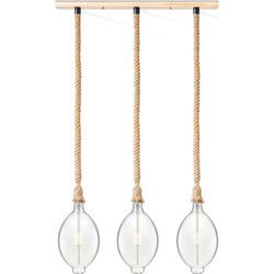 Home sweet home touw hanglamp Leonardo 3l Oval - helder