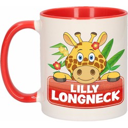 Dieren mok /giraffen beker Lilly Longneck 300 ml - Bekers
