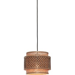 Hanglamp Bhutan - Bamboe/Zwart - Ø25cm