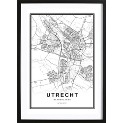 Utrecht Stadskaart Poster (21x29,7cm)