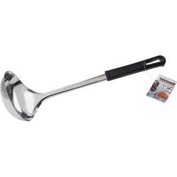 Fackelmann Food and More Soeplepel 30 cm Zwart PP/RVS