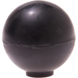 Protect-it Deurstopper/deurbuffer Golf - 1x - D35mm - rubber - zwart - Deurstoppers