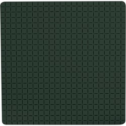 MSV Douche/bad anti-slip mat badkamer - rubber - groen - 54 x 54 cm - Badmatjes