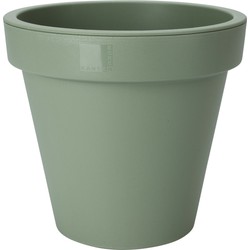 Pro Garden Plantenpot/bloempot - Tuin buiten - kunststof - groen - D40 cm - Plantenpotten