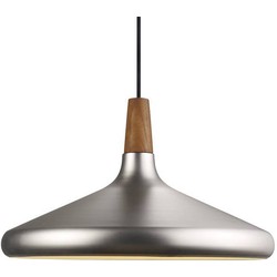 Hanglamp koper, wit, zwart of grijs conisch E27 390mm Ø