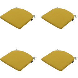 Madison - Zitkussen Panama Yellow - 46x48cm - 4 Stuks