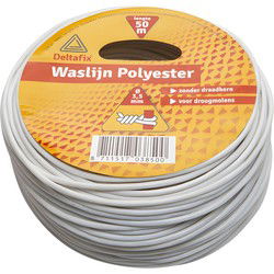 Poly.waslijn droogmolen wit