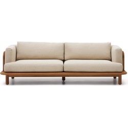 Kave Home - 3-zitsbank Turqueta van FSC 100% massief teakhout 230 cm