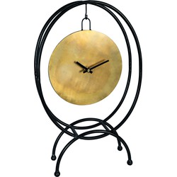 PTMD Runa Gold metal table clock hanging part oval