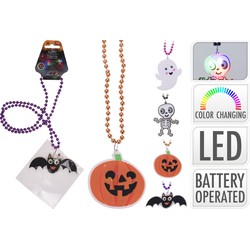 Halloween Led Necklace 4ass