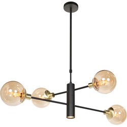 Trendy Hanglamp Constellation Messing 5-lichts