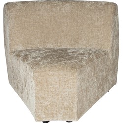 PTMD Lujo sofa cream 6051 fiore fabric corner piece