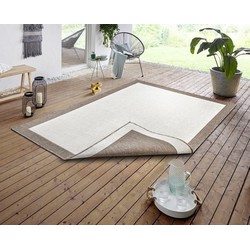 Binnen & Buiten Omkeerbaar vloerkleed - Panama Beige/Crème - 80 X 250 CM