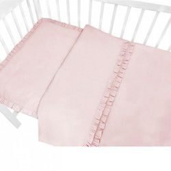 Peuter Dekbedovertrek Royal Ruches Roze 120 x 150 cm