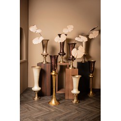 PTMD Bloempot Lysse - 25x25x61 cm - Aluminium - Champagne