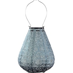 LUMIZ Solar Lampion Fiore Tulip - 20 cm - Grijs Blauw