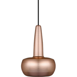 Clava hanglamp brushed copper - met koordset zwart - Ø 21,5 cm