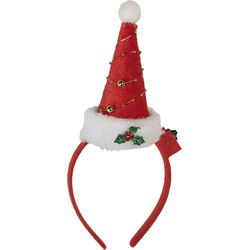 Clayre & Eef Kerst Haarband 27 cm Rood Kunststof