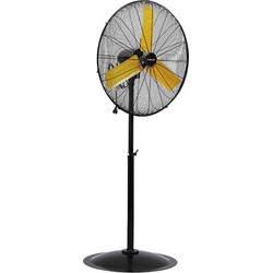 Staande ventilator staal dia. 76 cm zwart/geel - Velleman