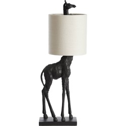Light & Living - tafellamp - Giraffe - zwart - kunststof - dierenlamp - E27 - 1855543