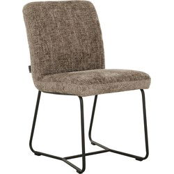 MUST Living Side chair Zola - ORDER by 2 pcs,87x46x56 cm, glossy brown
