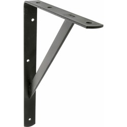 AMIG Plankdrager/planksteun van metaal - gelakt zwart - H500 x B325 mm - Tot 185 kg - Plankdragers