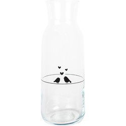 Clayre & Eef Karaf 1000 ml Transparant Glas Vogels