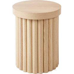Beliani GENOLA - Bijzettafel-Lichte houtkleur-MDF