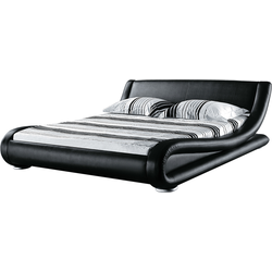 AVIGNON - Waterbed - Zwart  - 160 x 200 cm  - Leer