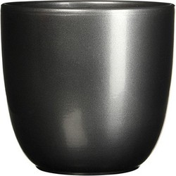 5 stuks - Bloempot Pot rond es/7 tusca 7.5 x 8.5 cm antraciet Mica