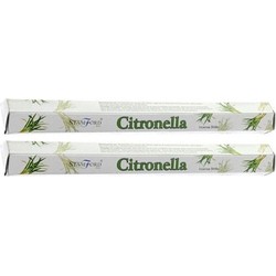 Wierook citroen geur - 60x wierook stokjes - citronella - Wierookstokjes