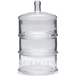 Riviera Maison Voorraadpotten Glas Met Deksel - La Cucina Pot Mini - Transparant - 1 Stuks