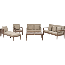 PATAJA - Loungeset - Donkerhout - FSC® gecertificeerd acaciahout