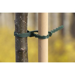 2 stuks - Universele bindband met rattenstaartsluting groen 23cm set a 30 stuks