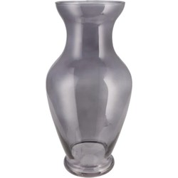 DK Design Bloemenvaas Mira - trompet vaas - smoke glas - D18 x H37 cm - Vazen