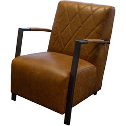 Fauteuil - Isabella - leer Colorado cognac 03