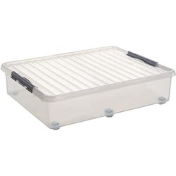 Sunware opslagbox - met deksel - kunststof - 60 liter - 60 x 40 x 34cm - Opbergbox