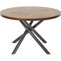 Beliani LORENZO - Eettafel-Donkere houtkleur-MDF
