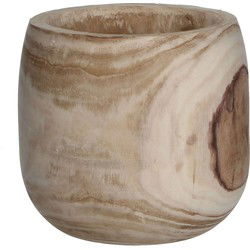 Mica Decorations pia bloempot lichtbruin maat in cm: 24 x 24
