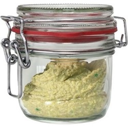 Weckpot/inmaakpot - glas - 125 ml - met beugelsluiting - transparant - Weckpotten