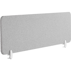 WALLY - Bureauscherm - Lichtgrijs - 160 cm - Polyester