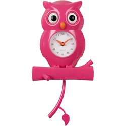 Wall Clock Owl Pendulum