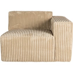 PTMD Animo sofa with armrest Right Texarm Beach