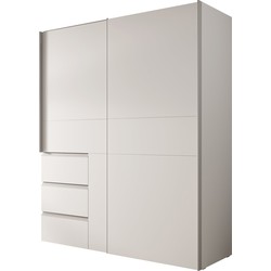 Meubella - Kledingkast Walter - Wit - 170 cm