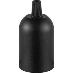 DIY lamphouders - Lamponderdelen - ø4.4 x 8.5 cm - E27 - Black - Cilinder - Ontworpen voor Hanglampen, Wandlampen