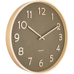 Wall Clock Pure Wood Grain Medium